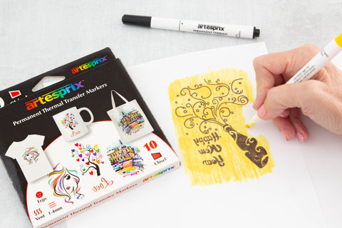 Color your Iron-on-Ink design