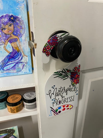 sublimation door hanger with sublimation markers diy 