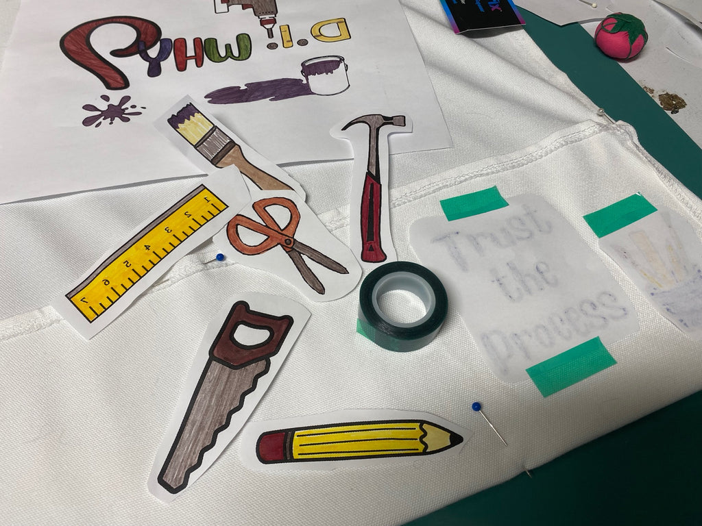 artesprix marker designs for polyester apron