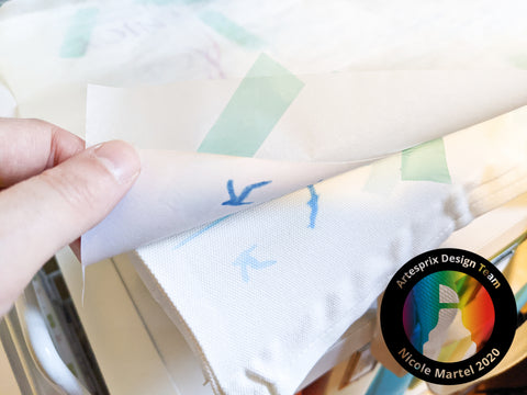 sublimation markers with DIY beach tote bag iron-on-ink
