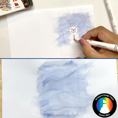 Watercolor backgrounds applied to templates