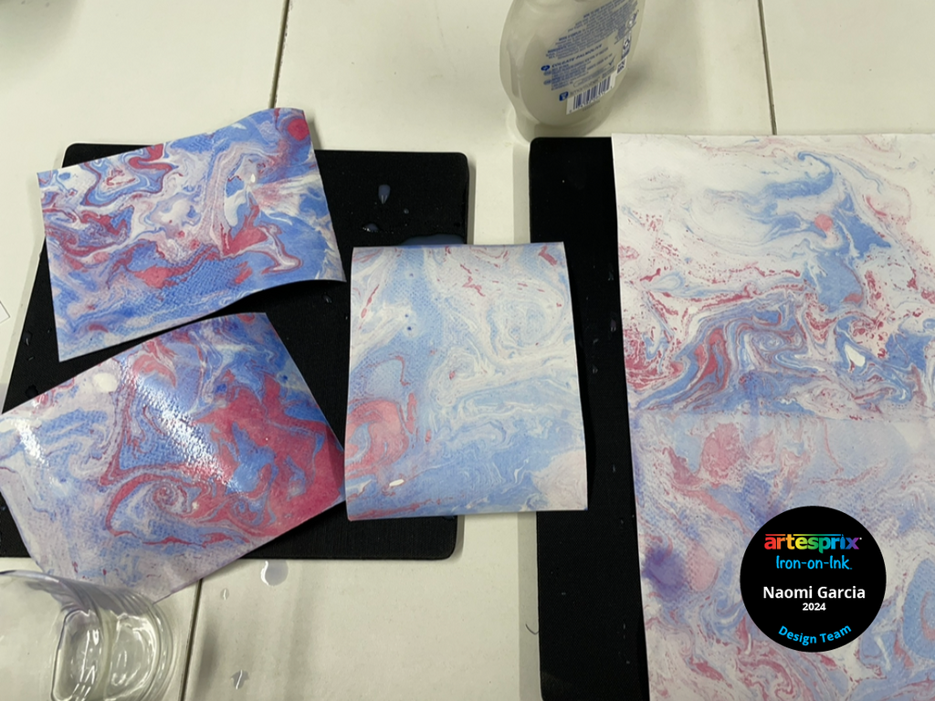 sublimation transfers with watercolor paint