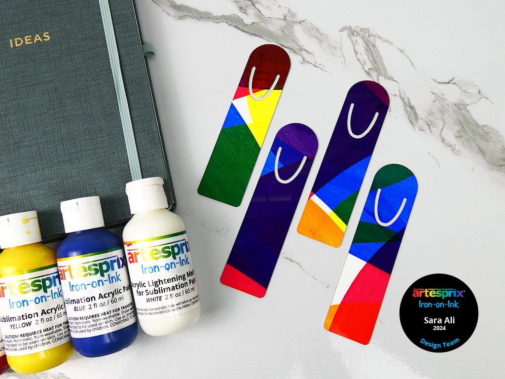 sublimation bookmarks with artesprix iron-on-ink