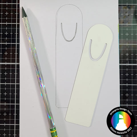 sublimation bookmark template 