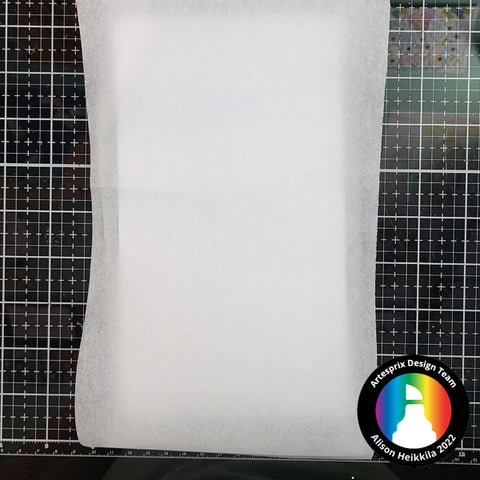 siliconized protective paper on sublimation project before transfer 