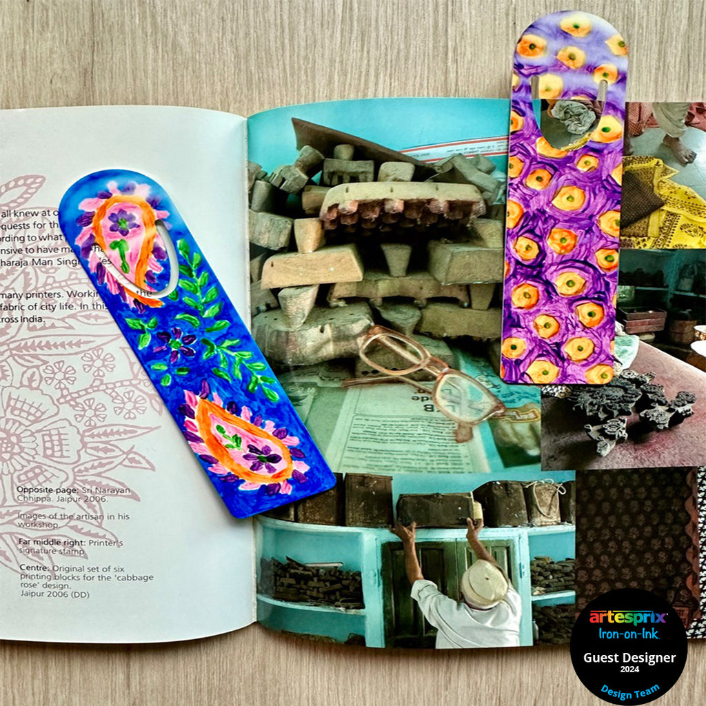 sublimation painted bookmark with artesprix