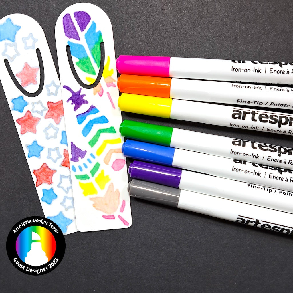 sublimation bookmarks with artesprix markers 