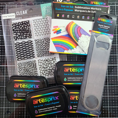 sublimation bottle opener sublimation markers and stamp pads 