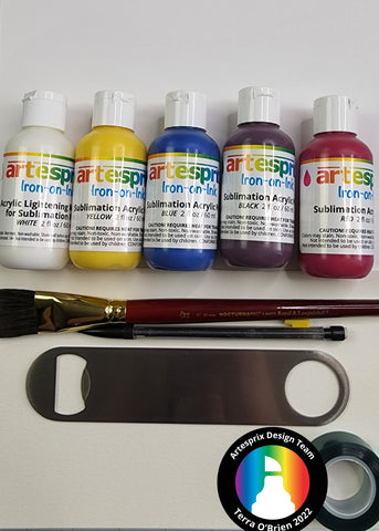 sublimation acrylic paint sublimation bottle opener paint brushes