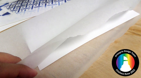 sublimation siliconized paper with bottle opener before transfer 