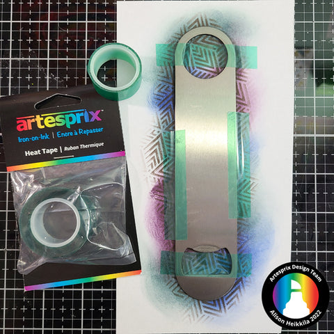 secured sublimation bottle opener with artesprix heat tape 