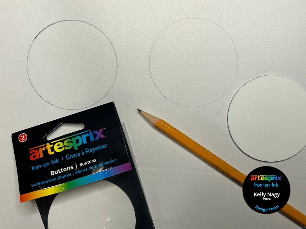 button template on plain paper