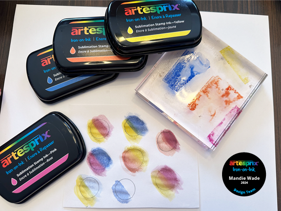 sublimation stamp pad ink watercolor