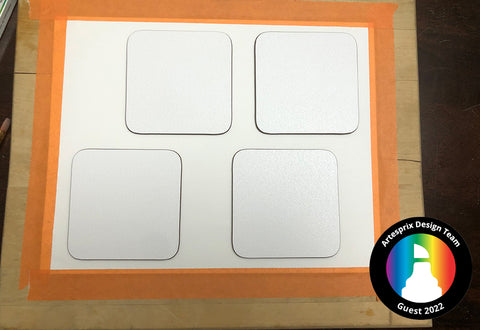 sublimation coaster template DIY iron-on-ink