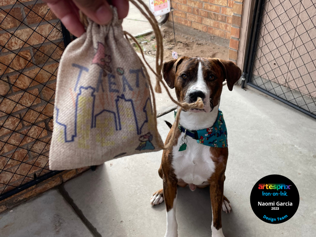 dog treat bag with artesprix sublimation markers