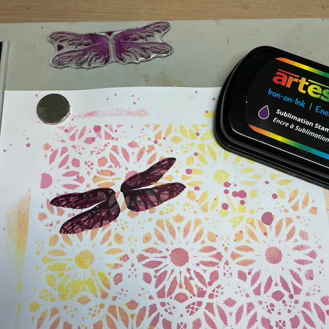 hero arts layer stamp with sublimation ink 