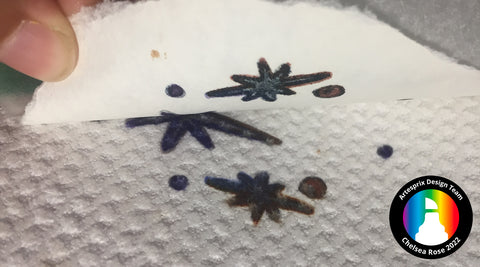 sublimation marker design on polyester towel after transfer 