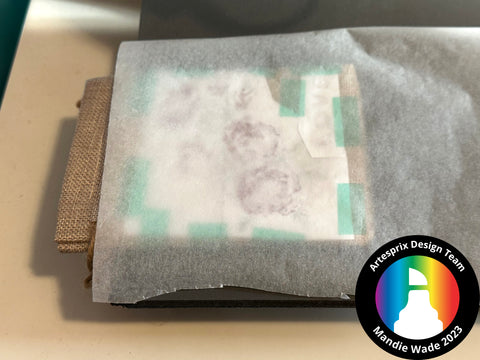 sublimation bag with protective paper before transfer 