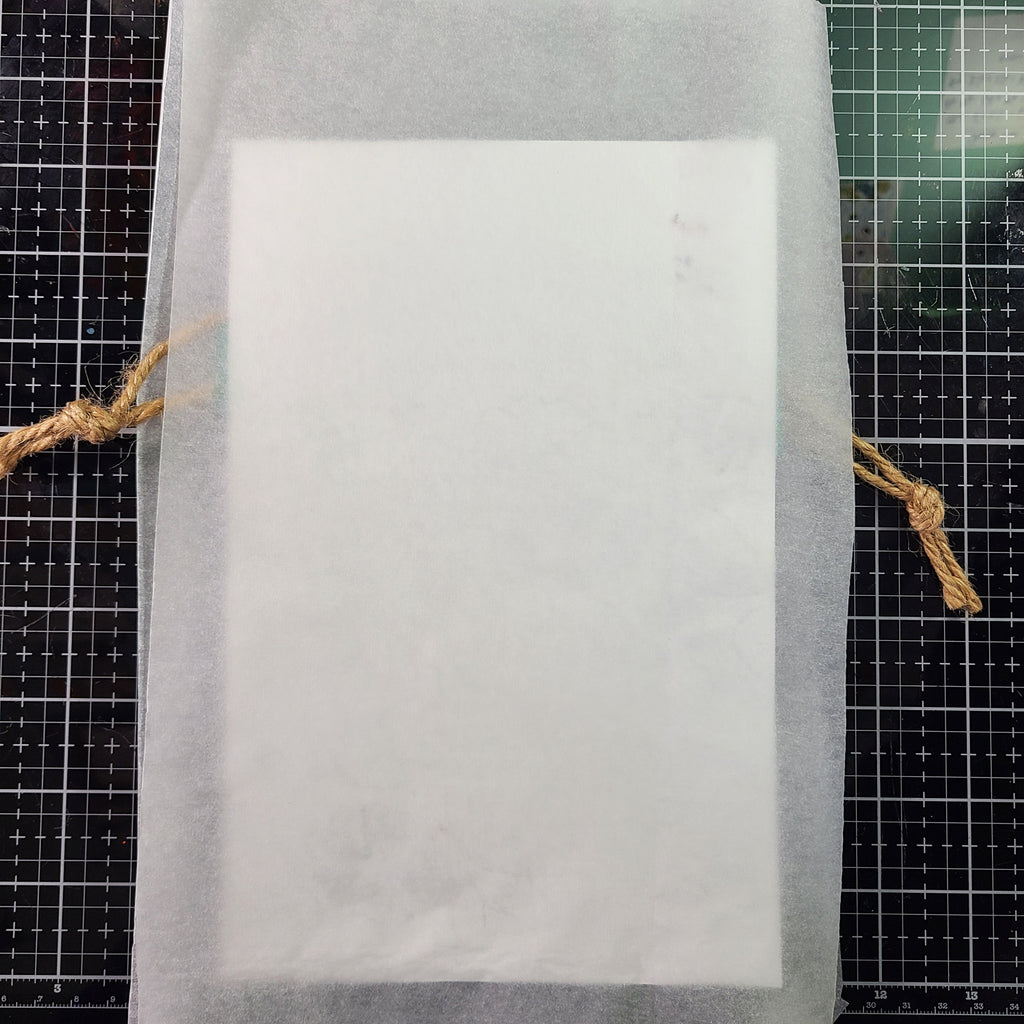 project with protective paper before transfer