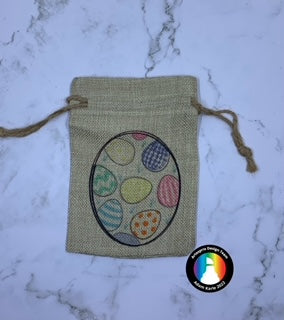 easter sublimation drawstring bag with iron-on-ink 