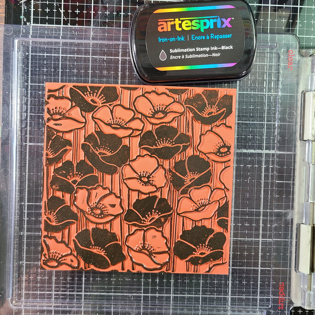 stamped ink with sublimation artesprix iron-on-ink