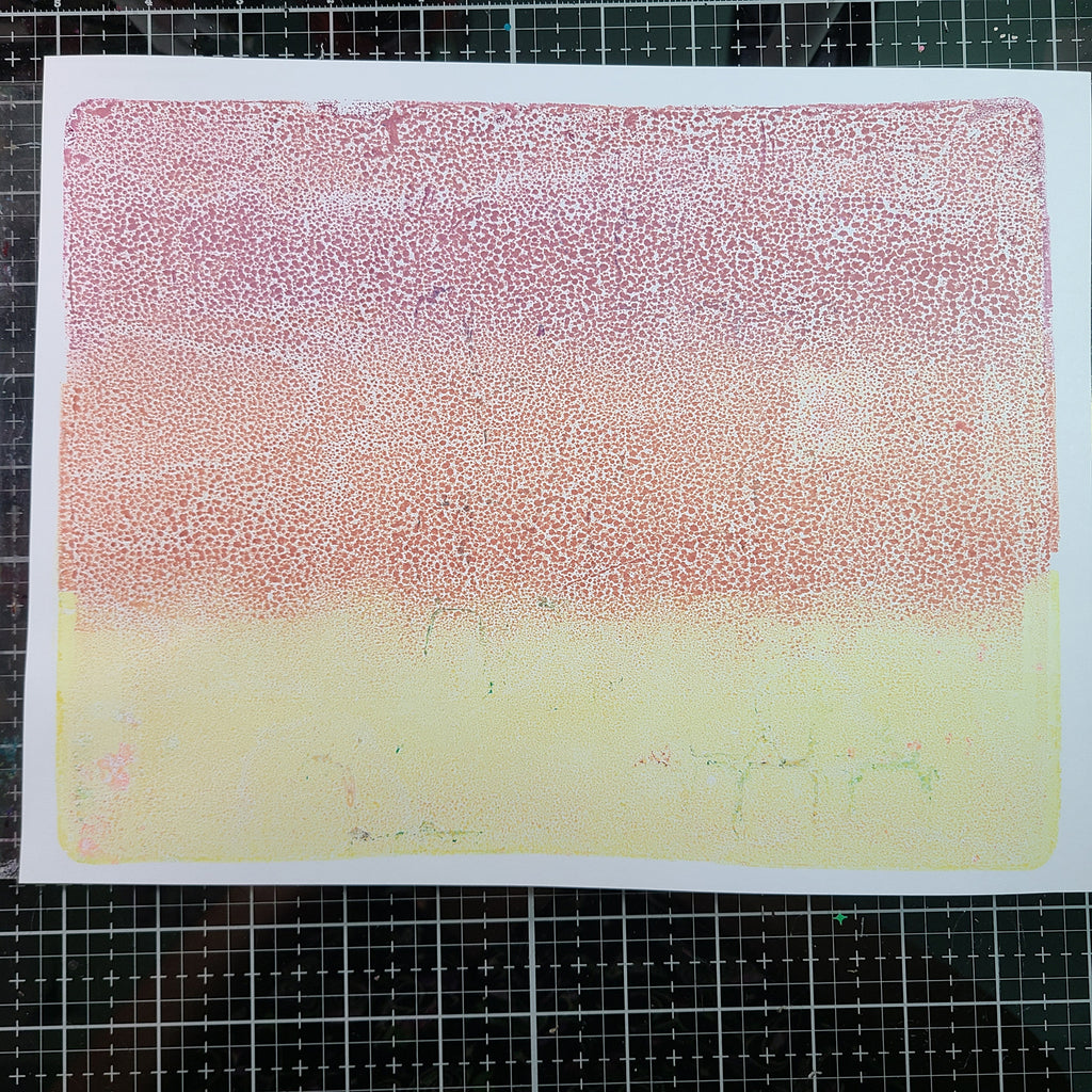 sublimation stamp ink from gel press on plain paper