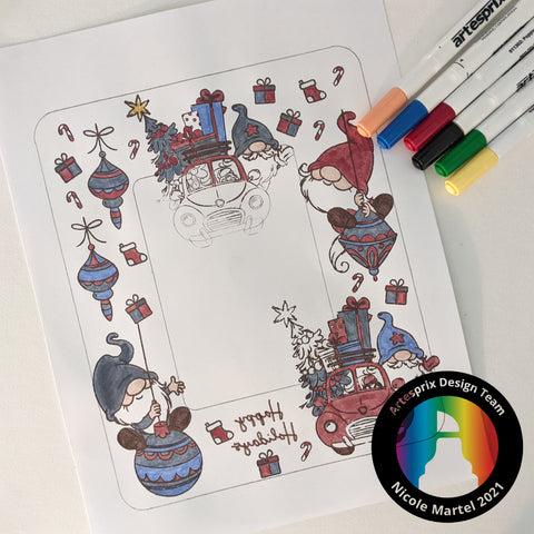 sublimation marker design with trinity stamps 