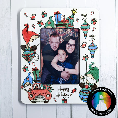 Artesprix Holiday picture frame with sublimation stamps 