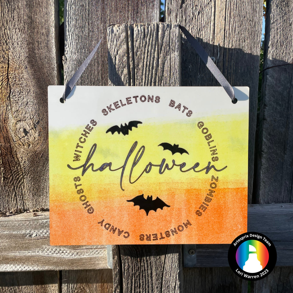 sublimation halloween sign with artesprix iron-on-ink