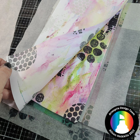 sublimation polyester headband with artesprix markers after transfer 