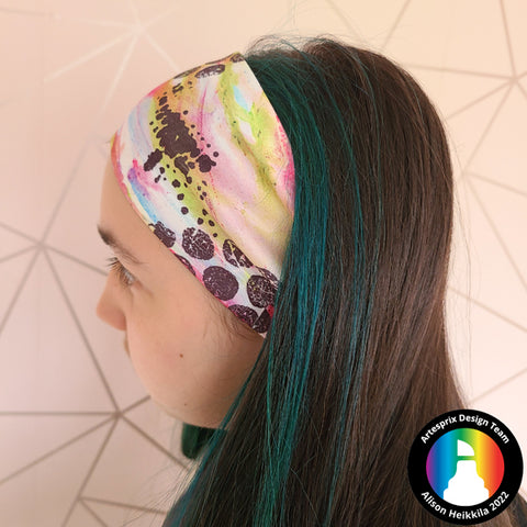 sublimation polyester headband with artesprix Iron-on-Ink 