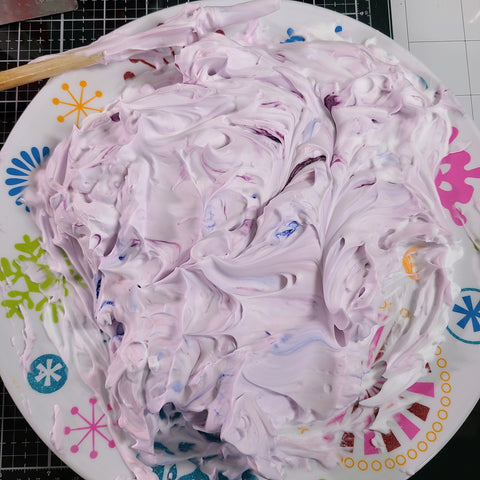 sublimation ink and shaving cream