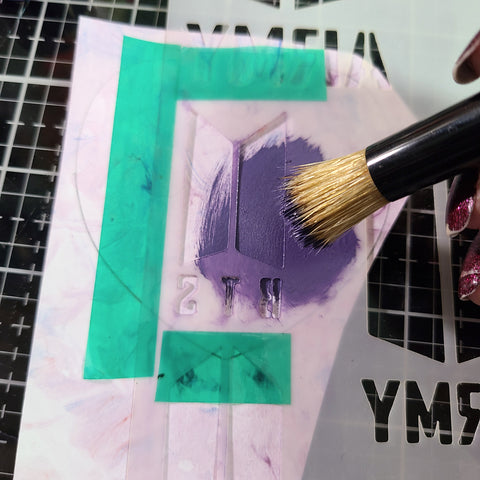 sublimation paint with stencil 