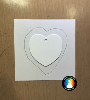 heart ornament template for sublimation craft with iron-on-ink 