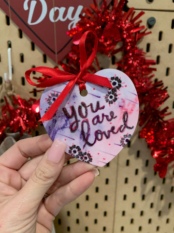 You Are Loved Artesprix Heart Shaped Ornament 