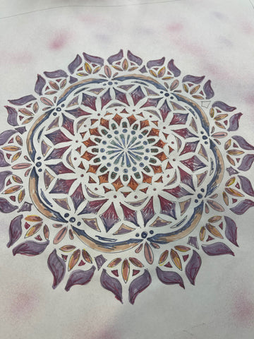 Color in Mandala stencil using Artesprix Markers