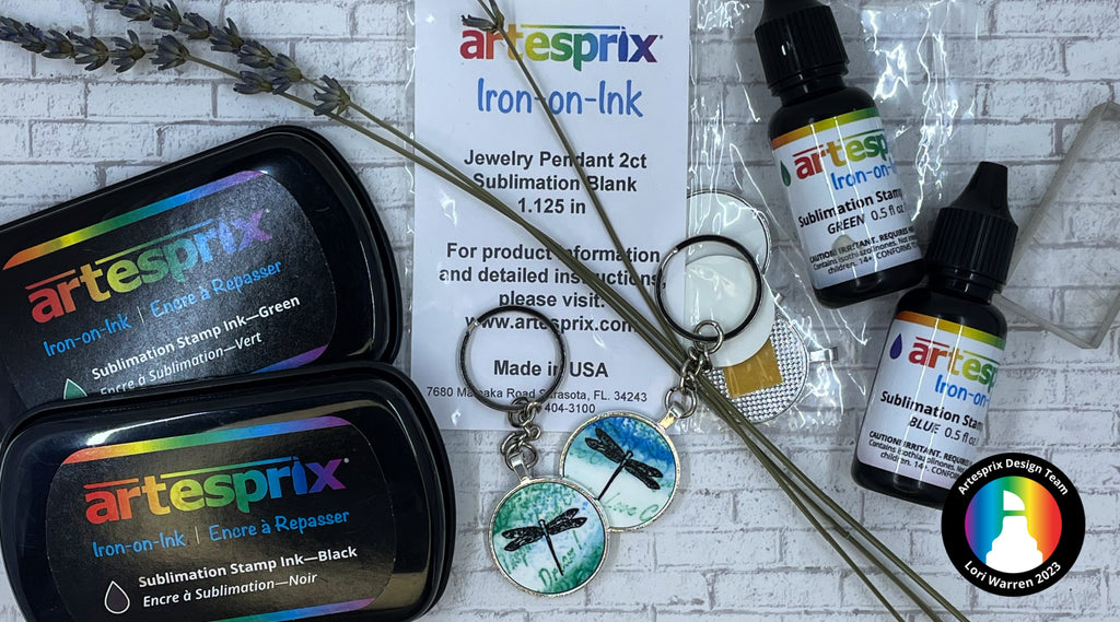 Artesprix sublimation jewelry pendants with Iron-on-Ink