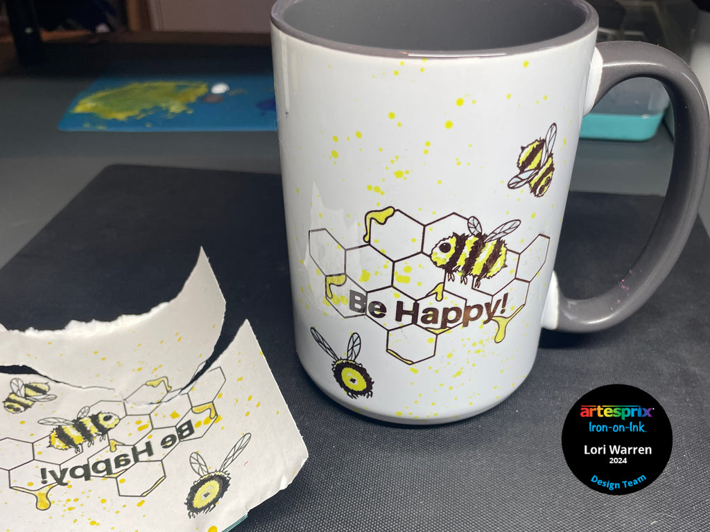 sublimation mug with artesprix stamped design