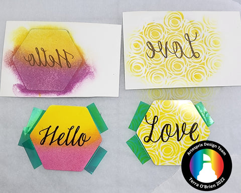 artesprix magnets with sublimation stamps and iron-on-ink stamp pads 