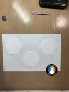 created template for sublimation magnets with pencil 