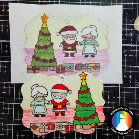 Sublimation Ornament DIY with Artesprix Iron-on-Ink Stamp Pad 