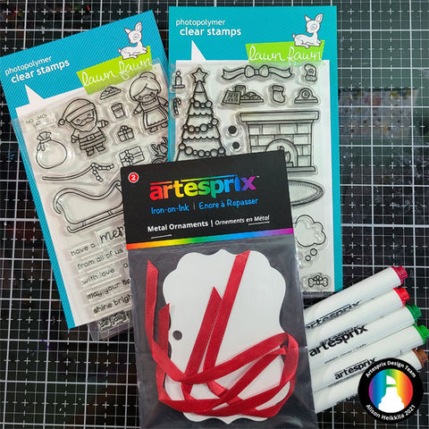 Artesprix Iron-on-Ink Acrylic Stamp Block -Clear