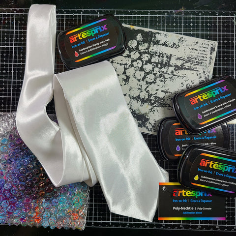 polyester necktie sublimation stamp pads stencil gel press plate 