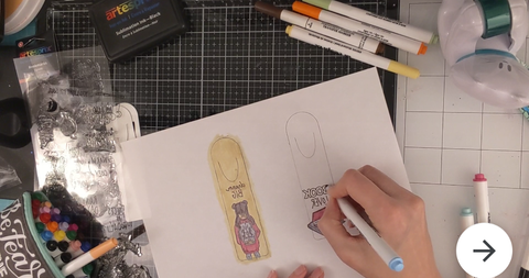 Color your Iron-on-Ink design using Sublimation Markers