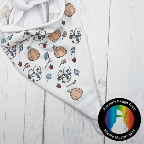 DIY sublimation polyester pet bandana with Artesprix sublimation and Trinity stamps 