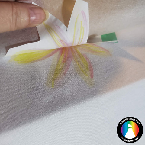 Sublimation watercolor polyester shirt project 