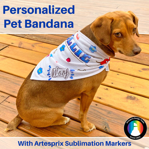 Personalized Artesprix Pet Bandana 