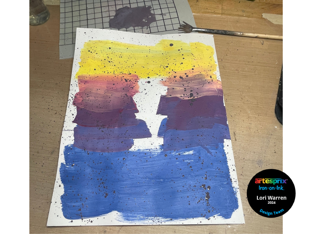 sublimation paint on paper before transfer