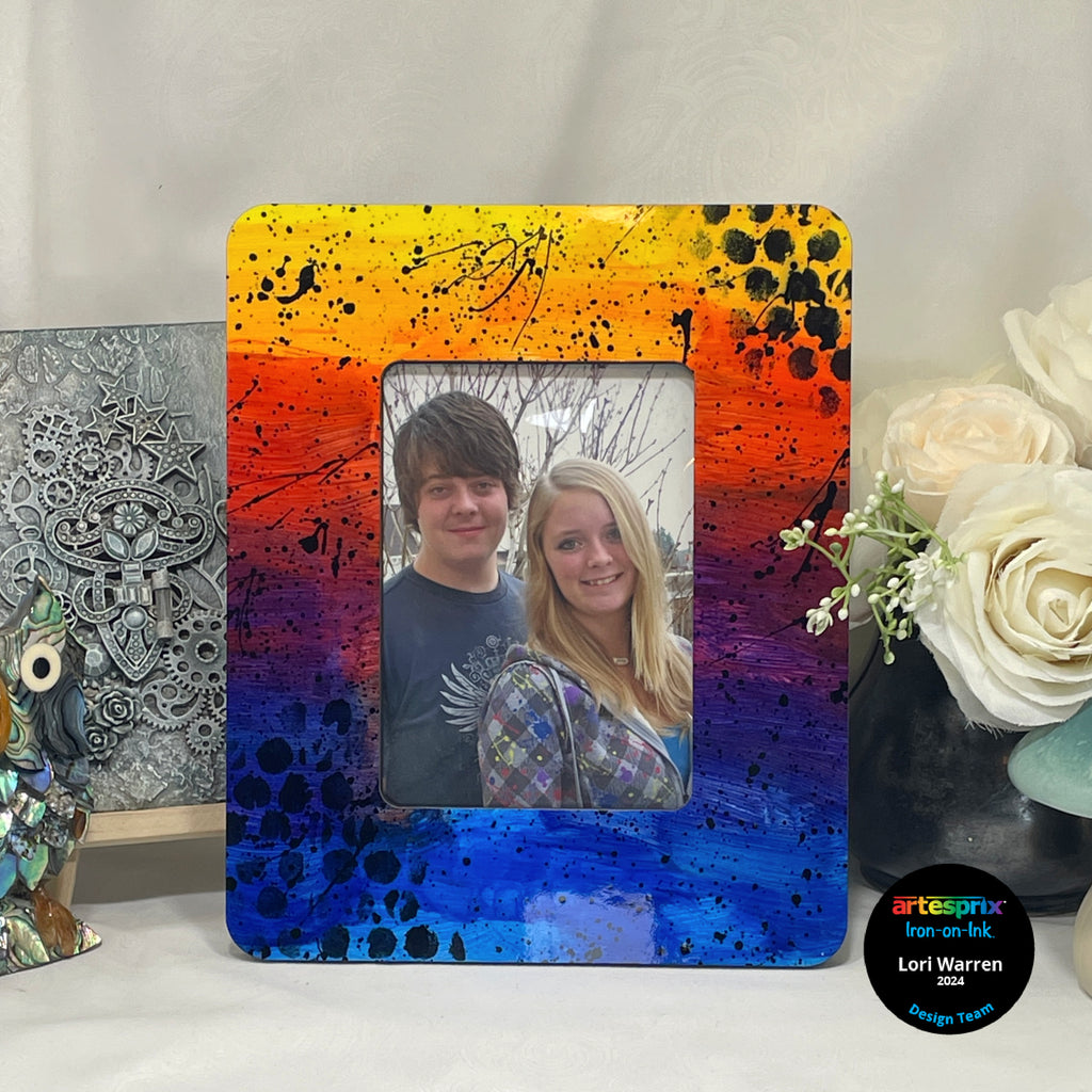 sublimation picture frame with acrylic paint