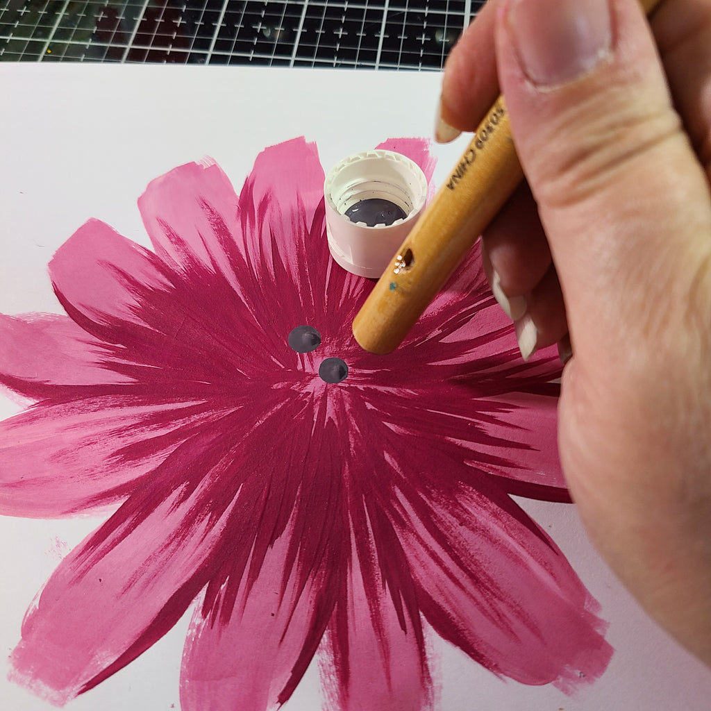 sublimation paint flower details